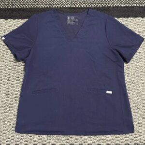 Figs Casma Scrub Top Women’s Sz XXL Navy Medical Workwear Healthcare Hospital